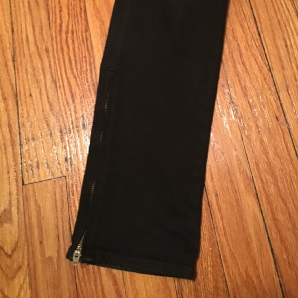 J Brand The Deal Black Denim Zippers Jeans 26 - Picture 3 of 4